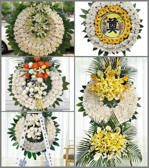 山东青岛即墨市蓝村镇挪城刘村花圈速递